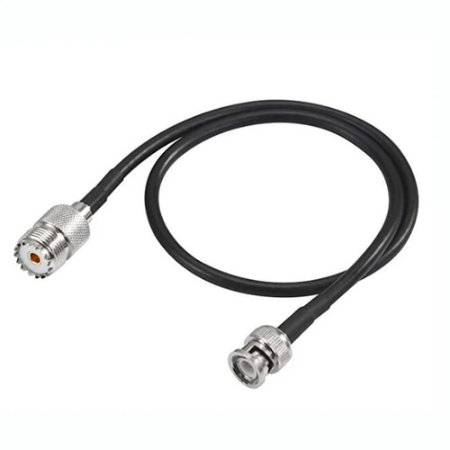 TECHOMAN Antenna Patch Cable with SO239 and BNC Male for Radio - 1 Metre Cable Antenna Patch Cables TECHOMAN   