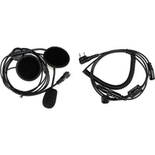 Load image into Gallery viewer, TECHOMAN Button PTT Motorcycle Helmet Headset for Baofeng 2 Pin Communication Radio Accessories TECHOMAN   
