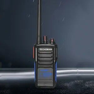 3x TECHOMAN TM820P UHF PRS 5 Watt 168 Channel Walkie Talkies Blue/Orange UHF PRS Hand Helds TECHOMAN   