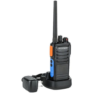 3x TECHOMAN TM820P UHF PRS 5 Watt 168 Channel Walkie Talkies Blue/Orange UHF PRS Hand Helds TECHOMAN   