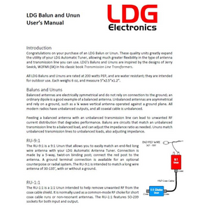 LDG RBA-1 - Antenna / Aerial 1:1 Current Balun 200 Watts Antenna Balun LDG