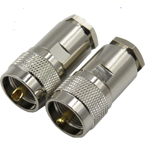 TECHOMAN PL259 Male Clamp Compression Plug for TMR400 , LMR400 , RG-8 ...