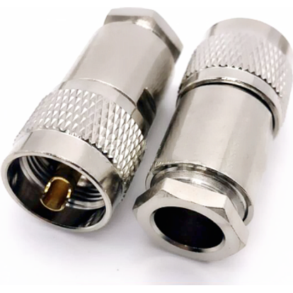 TECHOMAN PL259 Male Clamp Compression Plug for TMR400 , LMR400 , RG-8 ...