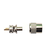 Load image into Gallery viewer, PL259 Male Solder Plug RF Connectors for RG-58 RF Connectors TECHOMAN   
