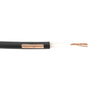 TECHOMAN RG213 U 50 Ohm Low Loss Coaxial Cable 10mm Diameter - 100 Metre Roll Antenna Patch Cables TECHOMAN   