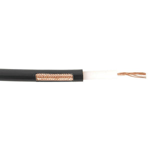 TECHOMAN RG213 U 50 Ohm Antenna / Aerial Low Loss Coaxial Cable 10mm Diameter - 100 Metre Roll Antenna Patch Cables TECHOMAN   