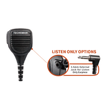 Load image into Gallery viewer, TECHOMAN Remote Speaker Microphone with Receive Jack PMMN4013A For 2 Pin Motorola Radios Communication Radio Accessories TECHOMAN
