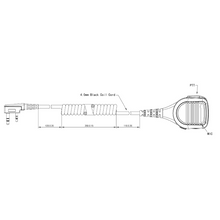 Load image into Gallery viewer, TECHOMAN Remote Speaker Microphone with Receive Jack PMMN4013A For 2 Pin Motorola Radios Communication Radio Accessories TECHOMAN
