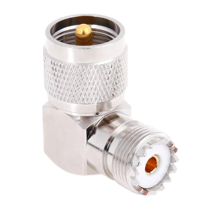 Right Angle Support Socket SO239 Socket To PL259 Plug Right Angle Socket Joiner / Connector / Ada