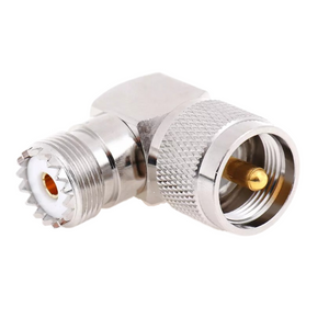 SO239 Socket To PL259 Plug Right Angle Socket Joiner / Connector / Adaptor RF Adapter TECHOMAN   