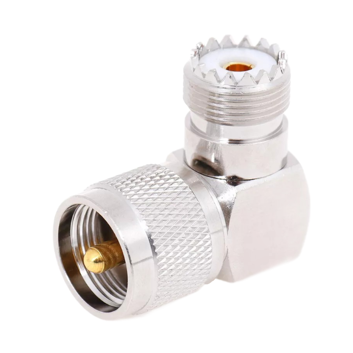 Right Angle Support Socket SO239 Socket To PL259 Plug Right Angle Socket Joiner / Connector / Ada