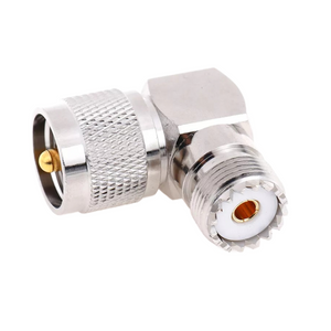 SO239 Socket To PL259 Plug Right Angle Socket Joiner / Connector / Adaptor RF Adapter TECHOMAN   