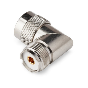 SO239 Socket To PL259 Plug Premium Right Angle Socket Joiner / Connector / Adaptor RF Adapter TECHOMAN   
