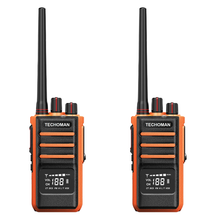Load image into Gallery viewer, 2x (Pair) TECHOMAN 5 Watt High Power TM905PRO UHF PRS / Commercial Radio Walkie Talkies - Orange
