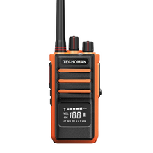 Load image into Gallery viewer, 6x TECHOMAN 5 Watt High Power TM905PRO UHF PRS / Commercial Radio Walkie Talkies - Orange with 6-Way Charger
