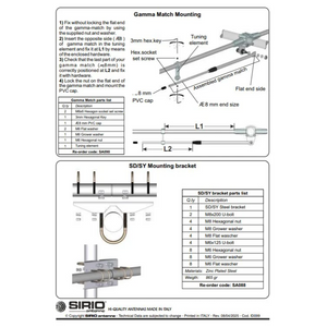 SIRIO SY-4 4 Element Directional 26.5 to 30 MHz Tunable Horizontal Yagi 13.5 dBi Gain Scanner / Aerial Antenna Base Station SIRIO