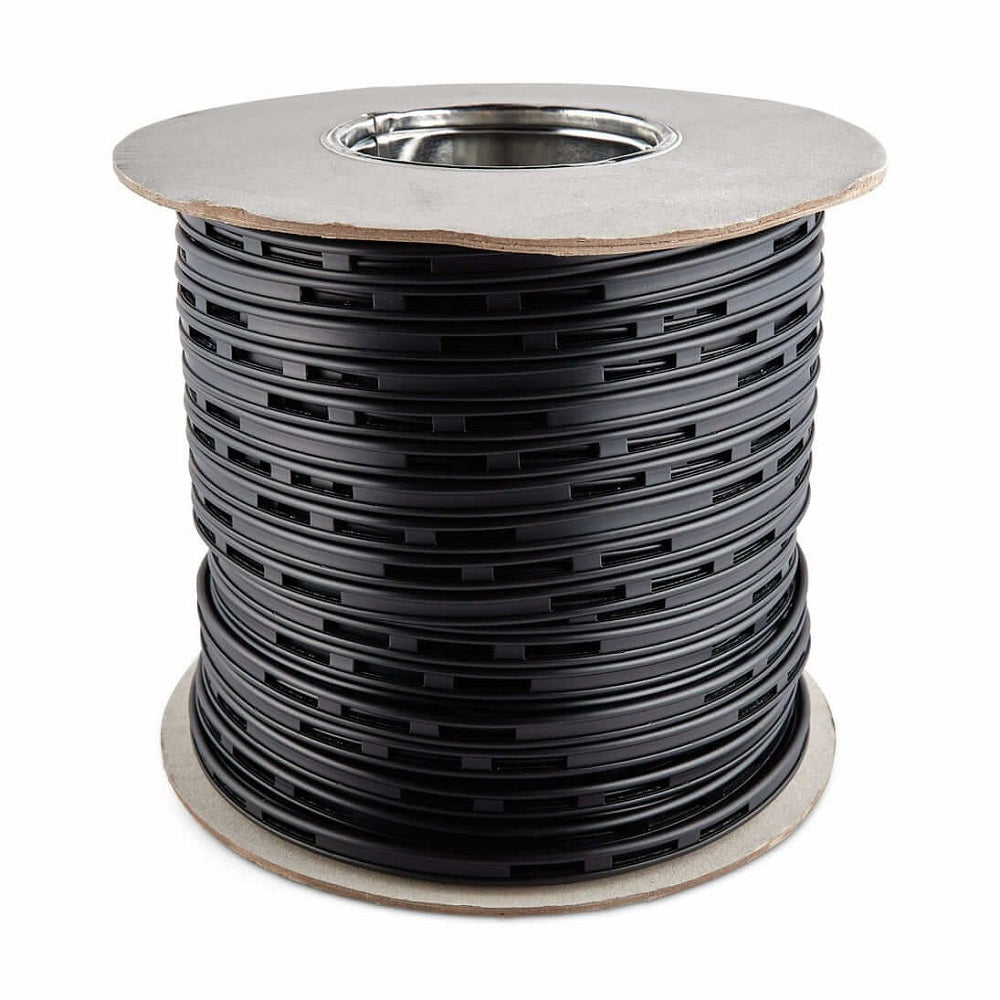 TECHOMAN Antenna 300 Ohm Slotted Ribbon Feeder Cable - 100 Metre Drum Antenna Patch Cables TECHOMAN   