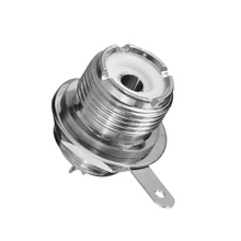 Load image into Gallery viewer, SO239 Female Round Chassis Socket Solder Connector RF Connectors TECHOMAN
