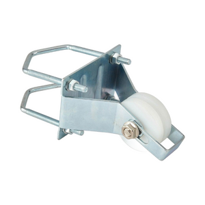 TECHOMAN Heavy Duty Antenna / Aerial Pulley Wheel Complete with V Bolts Antenna Mounts & Brackets TECHOMAN