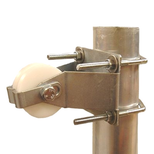 TECHOMAN Heavy Duty Antenna / Aerial Pulley Wheel Complete with V Bolts Antenna Mounts & Brackets TECHOMAN