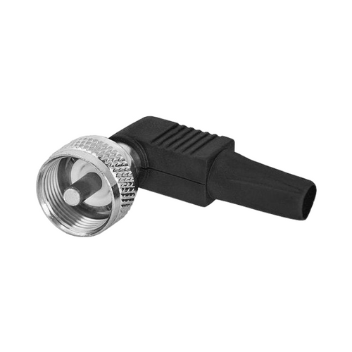 TECHOMAN PL259 Solderless Right Angle Premium Plug (6mm) for RG58 RF Connectors TECHOMAN