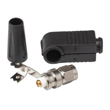 Load image into Gallery viewer, TECHOMAN SMA Solderless Plug Right Angle for RG58 RF Connectors TECHOMAN
