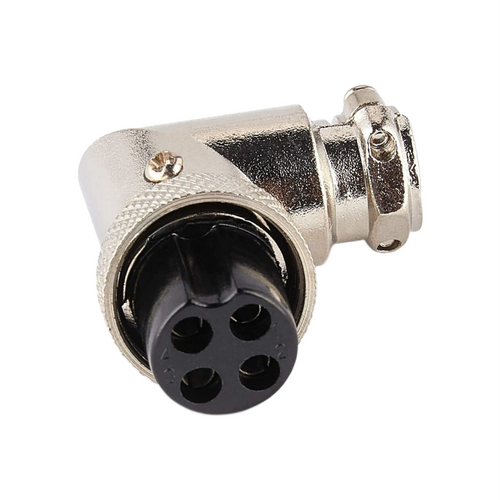 TECHOMAN 4 Pin Right Angle Microphone Plug Communication Radio Accessories TECHOMAN