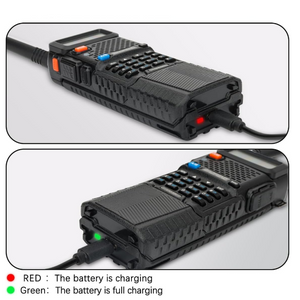 Baofeng UV-5R BL-5L Extended Size High Capacity 3800 mAh Li-ion Pack with USB-C Charge Port and Cable BAOFENG
