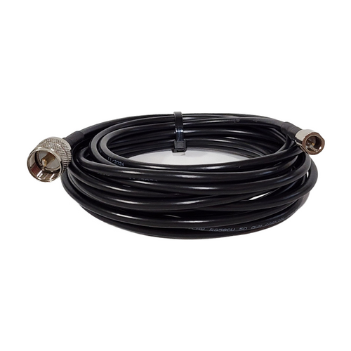 TECHOMAN RF Coaxial Antenna / Aerial Cable with FME Male Plug to PL259 Male Plug - 25 Metres Antenna Patch Cables TECHOMAN