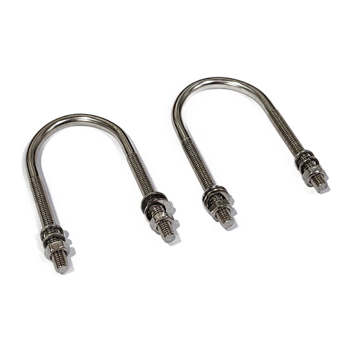 TECHOMAN Stainless Steel Small U Bolt for up to 32mm Pipe Size (sold as pair) Antenna Mounts & Brackets TECHOMAN