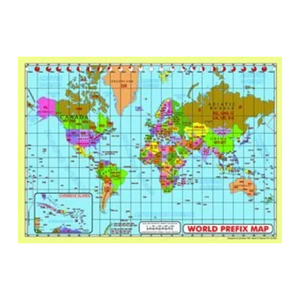Worldwide Callsign Prefix Map Wall Poster A3 Size Communication Radio Accessories MOONRAKER