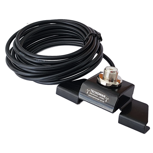 TECHOMAN TM-BK Fixed Bonnet Mobile Bracket Antenna / Aerial With 4 Metre Coaxial Cable to PL259 Mobile Antenna Mounts TECHOMAN
