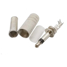 Load image into Gallery viewer, TECHOMAN 3.5mm Metal Plug Mono Solder Type RF Connectors TECHOMAN
