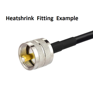 TECHOMAN Heatshrink Tubing 2:1 - 8mm Diameter 1 Metre Antenna Patch Cables TECHOMAN