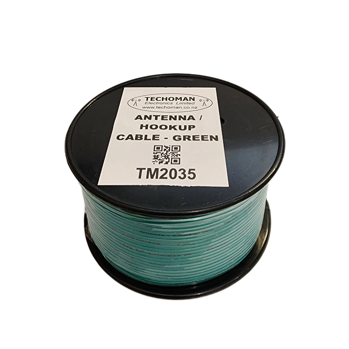 TECHOMAN Antenna Green Antenna / Aerial Wire and Hookup Cable DC Maximum 7.5 Amps - 100 Metre Roll Antenna Base Station TECHOMAN