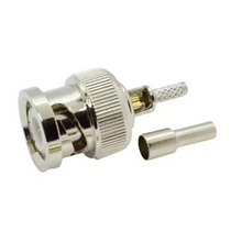 Load image into Gallery viewer, TECHOMAN BNC Crimp Plug RG174 , RG316 , RG-174 , RG-174 Coaxial Cable RF Connectors TECHOMAN
