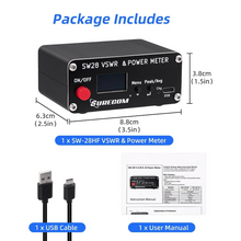 Load image into Gallery viewer, SURECOM SW-28HF 1.8-60 MHz HF Digital SWR / Power Meter Antenna SWR Meter SURECOM
