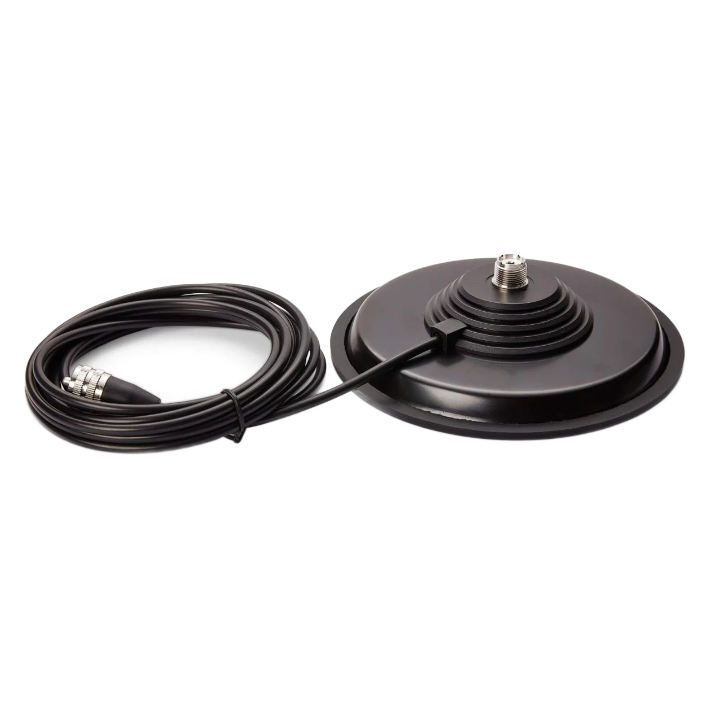TECHOMAN TURBO-SO170 170mm Delux Magnetic Mount SO239 4 Metres Coaxial Cable to PL259 Mobile Antenna Mounts TECHOMAN