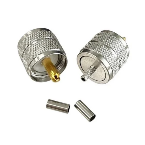 TECHOMAN PL259 Crimp Plug RG174 , RG316 , RG-174 , RG-174 Coaxial Cable RF Connectors TECHOMAN