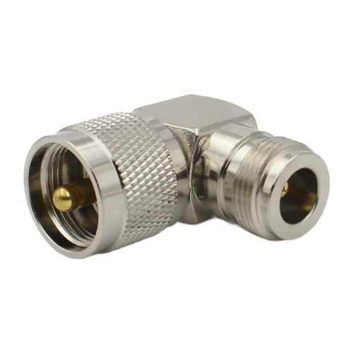 N Type Socket To PL259 Plug Right Angle Socket Joiner / Connector / Adaptor RF Adapter TECHOMAN