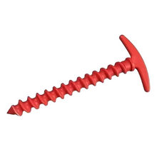 Load image into Gallery viewer, TECHOMAN T Shape Screw Type Guy Ground Peg Anchors for SOTA / POTA Antenna / Aerial Masts Red Antenna Base Station TECHOMAN
