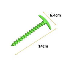 Load image into Gallery viewer, TECHOMAN T Shape Screw Type Guy Ground Peg Anchors for SOTA POTA Antenna Aerial Masts Green Antenna Base Station TECHOMAN
