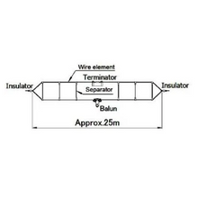 Load image into Gallery viewer, COMET CWD-230 T2FD 1.8-30MHz HF Antenna (Without Coaxial Cable) COMET
