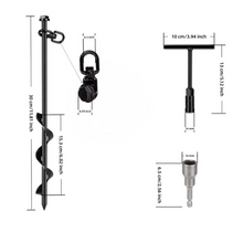 Load image into Gallery viewer, CHELEGANCE CNTOU JROD-30 4Pcs 30cm Premium Rope Guying Earth Anchors Antenna Accessories CHELEGANCE

