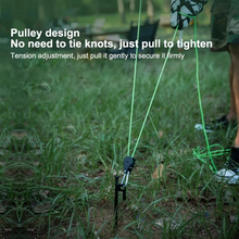 Load image into Gallery viewer, TECHOMAN Guy Rope Kit for Radio Masts 3.5 Metre Hi-Viz Green with Reflective Markings (Pack of 3) Antenna Mounts &amp; Brackets TECHOMAN
