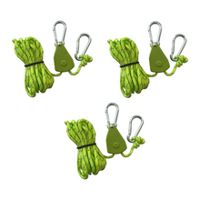 Load image into Gallery viewer, TECHOMAN Guy Rope Kit for Radio Masts 3.5 Metre Hi-Viz Green with Reflective Markings (Pack of 3) Antenna Mounts &amp; Brackets TECHOMAN
