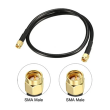 Load image into Gallery viewer, TECHOMAN Antenna Aerial RG-58 Cable with SMA Plug to SMA Plug - 25 Metre Cable Antenna Patch Cables TECHOMAN

