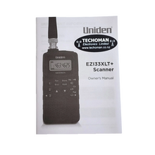 Load image into Gallery viewer, UNIDEN EZI33XLT-PLUS Scanner Replacement Owners Manual

