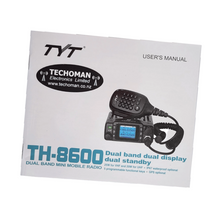 Load image into Gallery viewer, TYT TH-8600 Replacement User Manual
