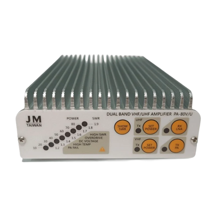 TOPTEK PA-80U/V Dual Band 138-174 MHz and 430-470 MHz 80 Watt Power Amplifier RF Linear Amplifier TOPTEK